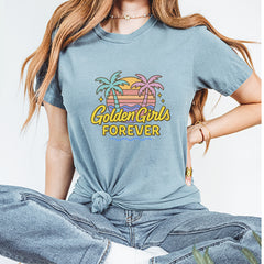 Golden Girls Forever Retro Sunset Vintage Soft Unisex T-shirt 
