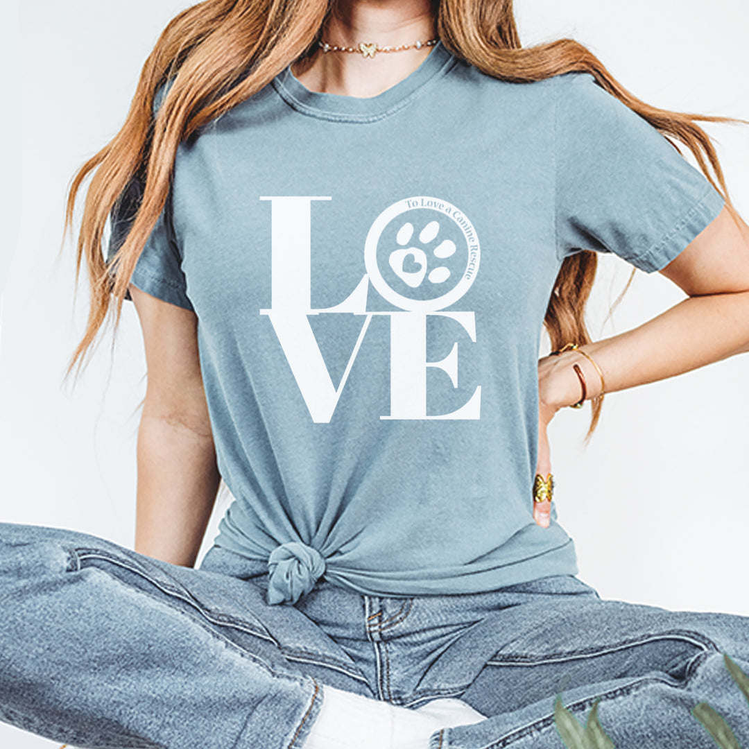TLC LOVE Dog Rescue Vintage Soft Unisex T-shirt 