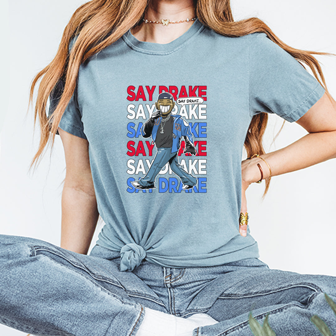 Say Drake Smiling Meme Mustard Vintage Soft Unisex T-shirt 
