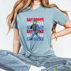 Say Drake Smiling Meme Mustard Vintage Soft Unisex T-shirt 