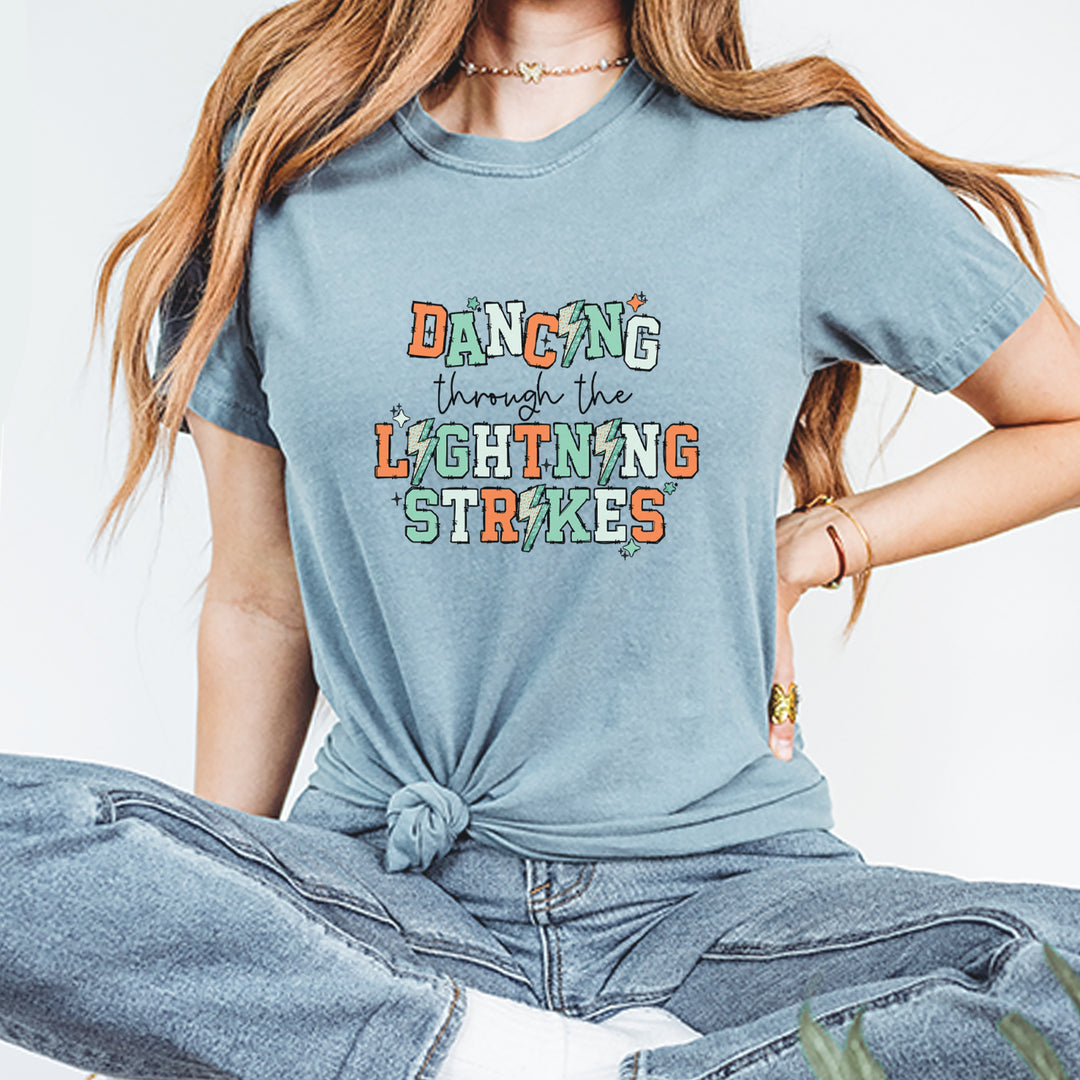 Dancing Through The Lightning Strikes Vintage Soft Unisex T-shirt 