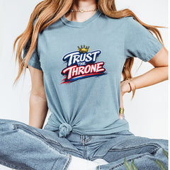 Trust The Throne Crown Philly Hoops Vintage Soft Unisex T-shirt 