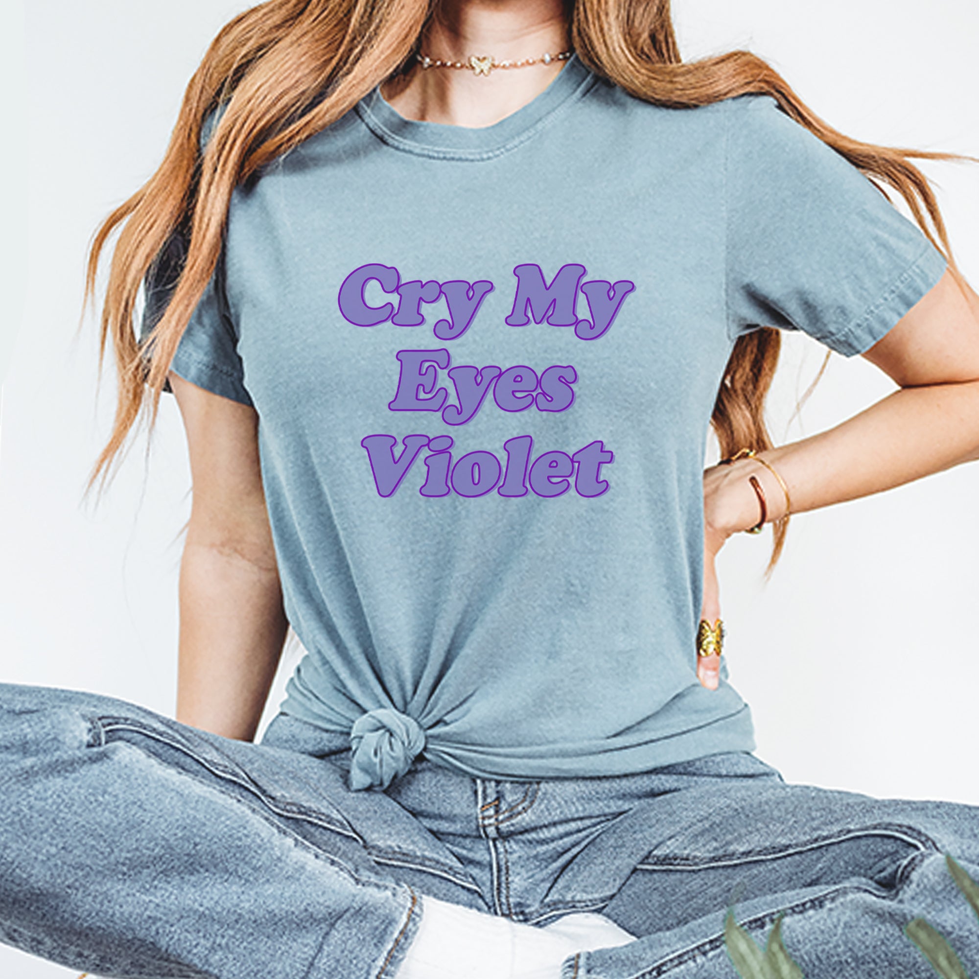 Cry My Eyes Violet Drama Queen Vintage Soft Unisex T-shirt 