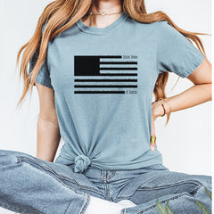 Redacted American Flag Vintage Soft Unisex T-shirt 