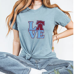 Love Philly Liberty Bell Vintage Soft Unisex T-shirt 