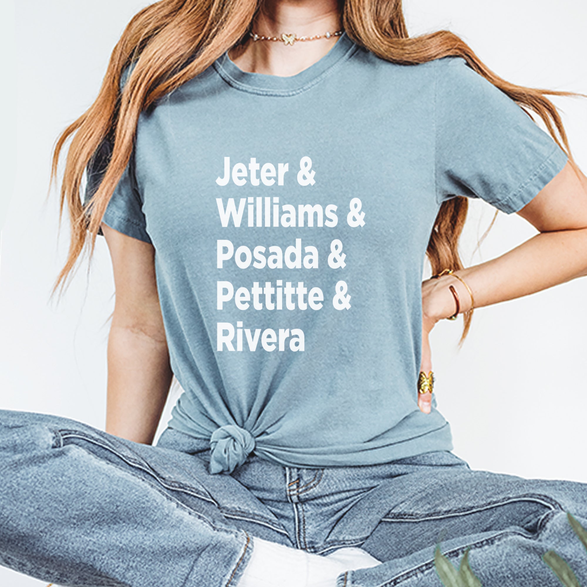 Jeter & Williams & Posada & Pettitte & Rivera Vintage Soft Unisex T-shirt 