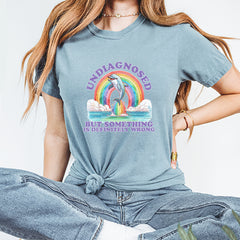 Undiagnosed But Something Is Definitely Wrong Vintage Soft Unisex T-shirt 