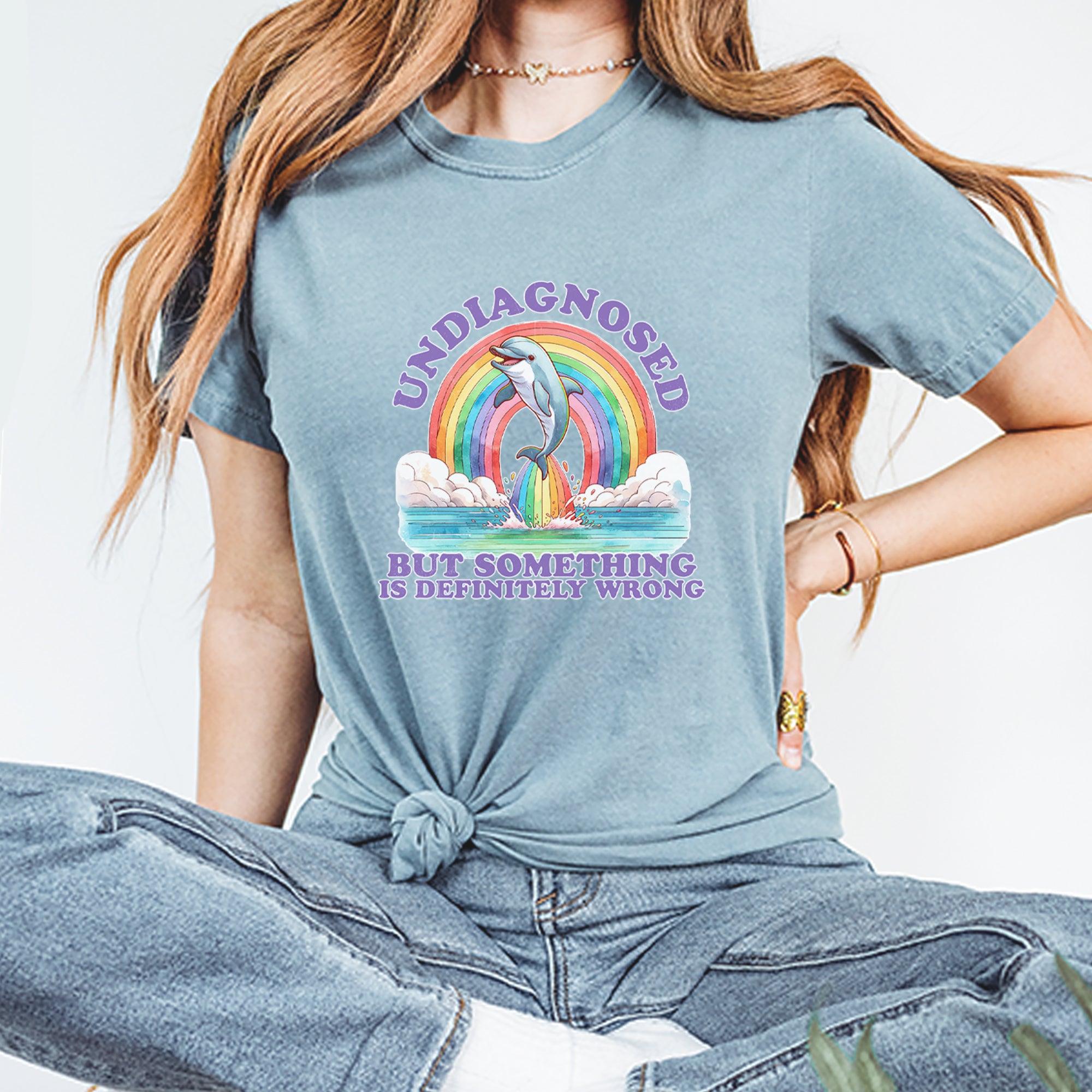 Undiagnosed But Something Is Definitely Wrong Vintage Soft Unisex T-shirt 