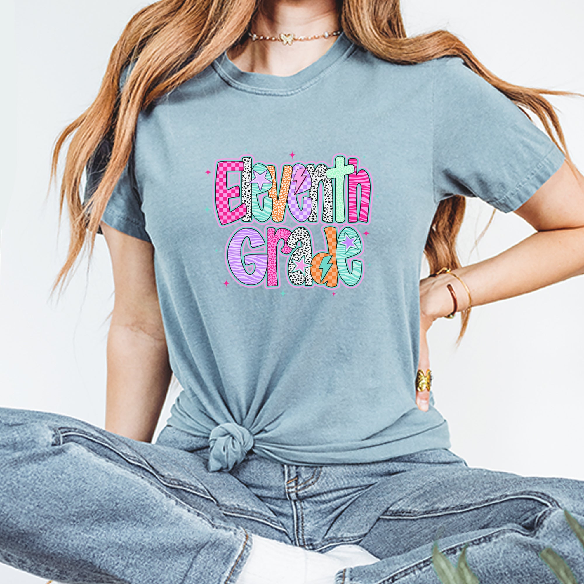 Eleventh Grade Extra Colorful Back to School Vintage Soft Unisex T-shirt 
