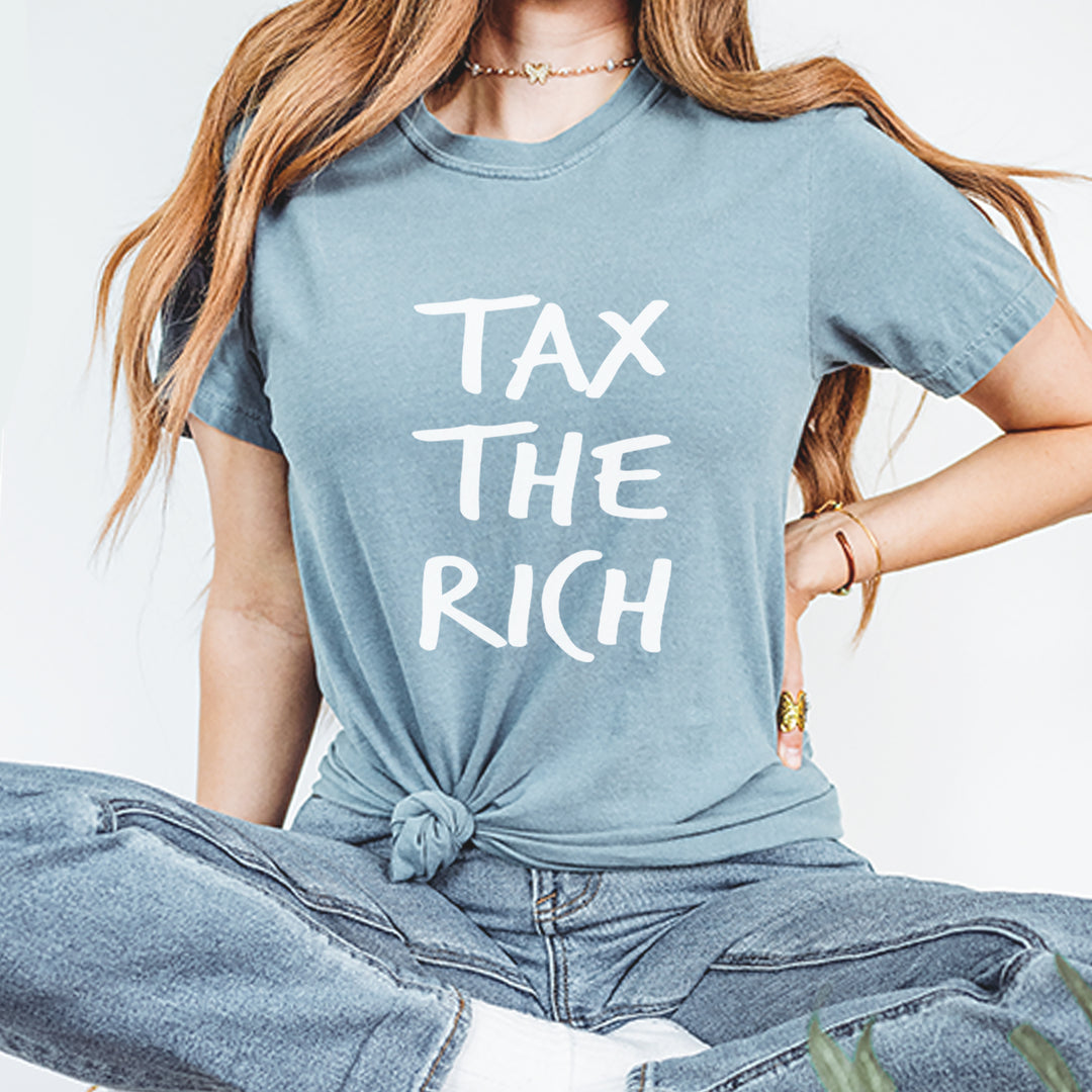 Tax the Rich Protest Wealth Inequality Vintage Soft Unisex T-shirt 
