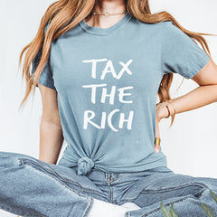 Tax the Rich Protest Wealth Inequality Vintage Soft Unisex T-shirt 