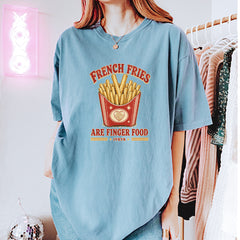 French Fries Are Finger Food IYKYK Vintage Soft Unisex T-shirt 