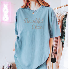 Beautiful Chaos Glitter Music Festival Vintage Soft Unisex T-shirt 