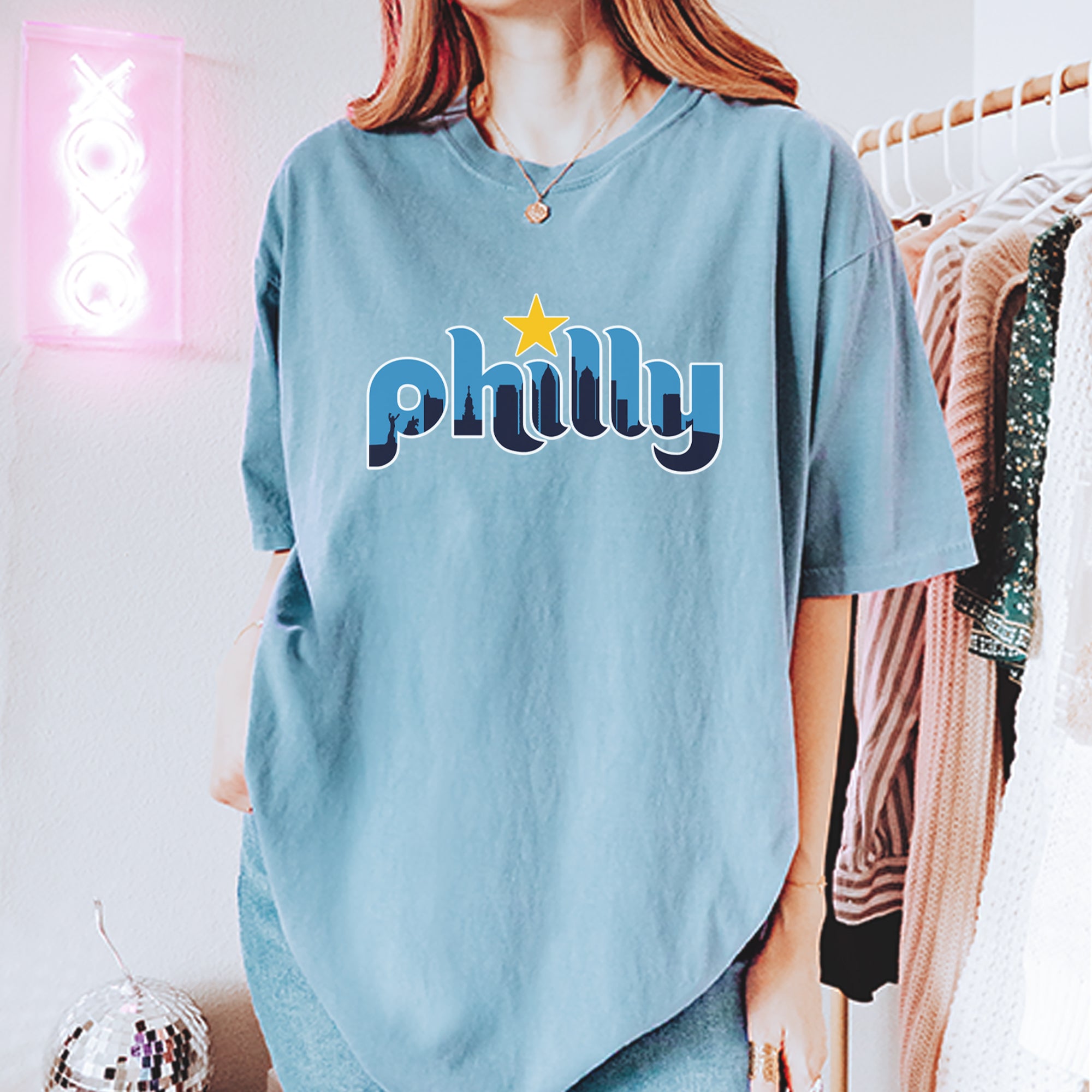 Skyline Philly Philadelphia Vintage Soft Unisex T-shirt 