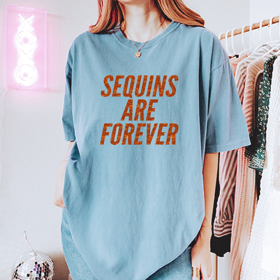 Sequins Are Forever Retro Glam Vintage Soft Unisex T-shirt 