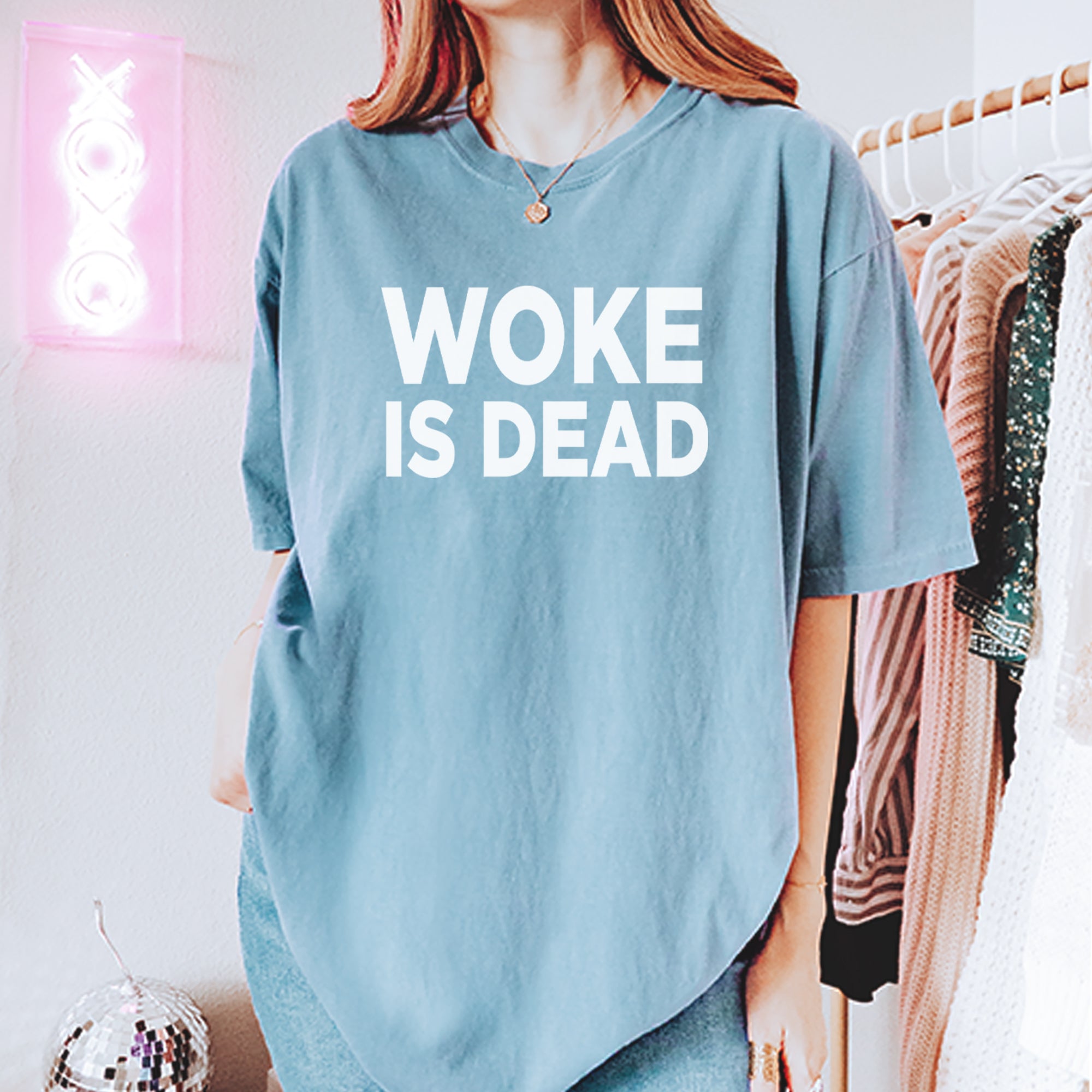 Woke Is Dead Satire Vintage Soft Unisex T-shirt 