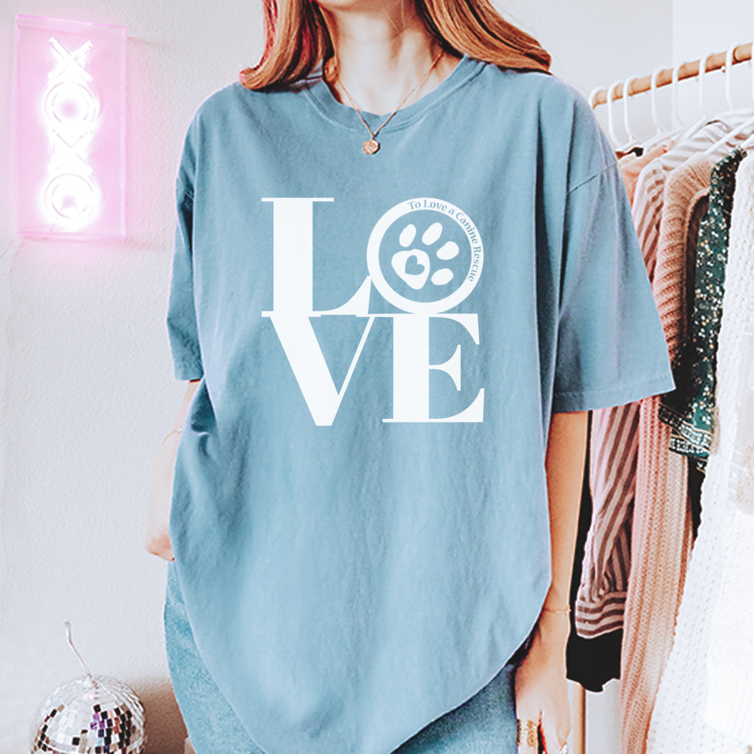 TLC LOVE Dog Rescue Vintage Soft Unisex T-shirt 