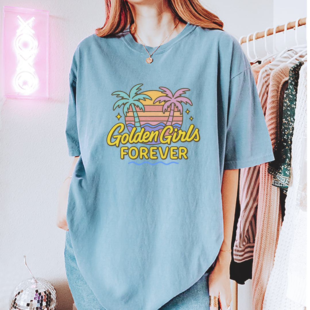 Golden Girls Forever Retro Sunset Vintage Soft Unisex T-shirt 
