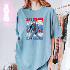 Say Drake Smiling Meme Mustard Vintage Soft Unisex T-shirt 