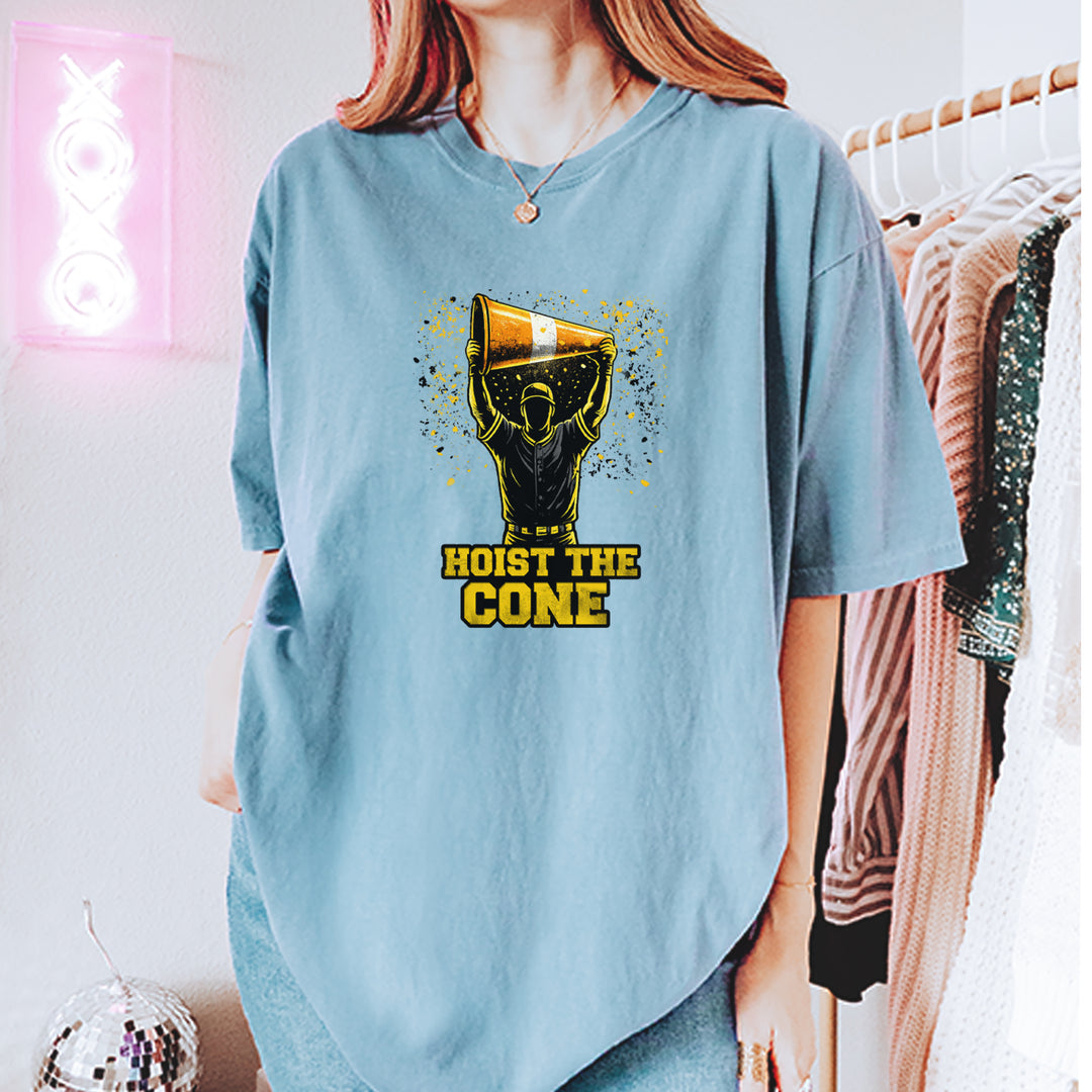 Hoist The Cone Pittsburgh Pride Vintage Soft Unisex T-shirt 