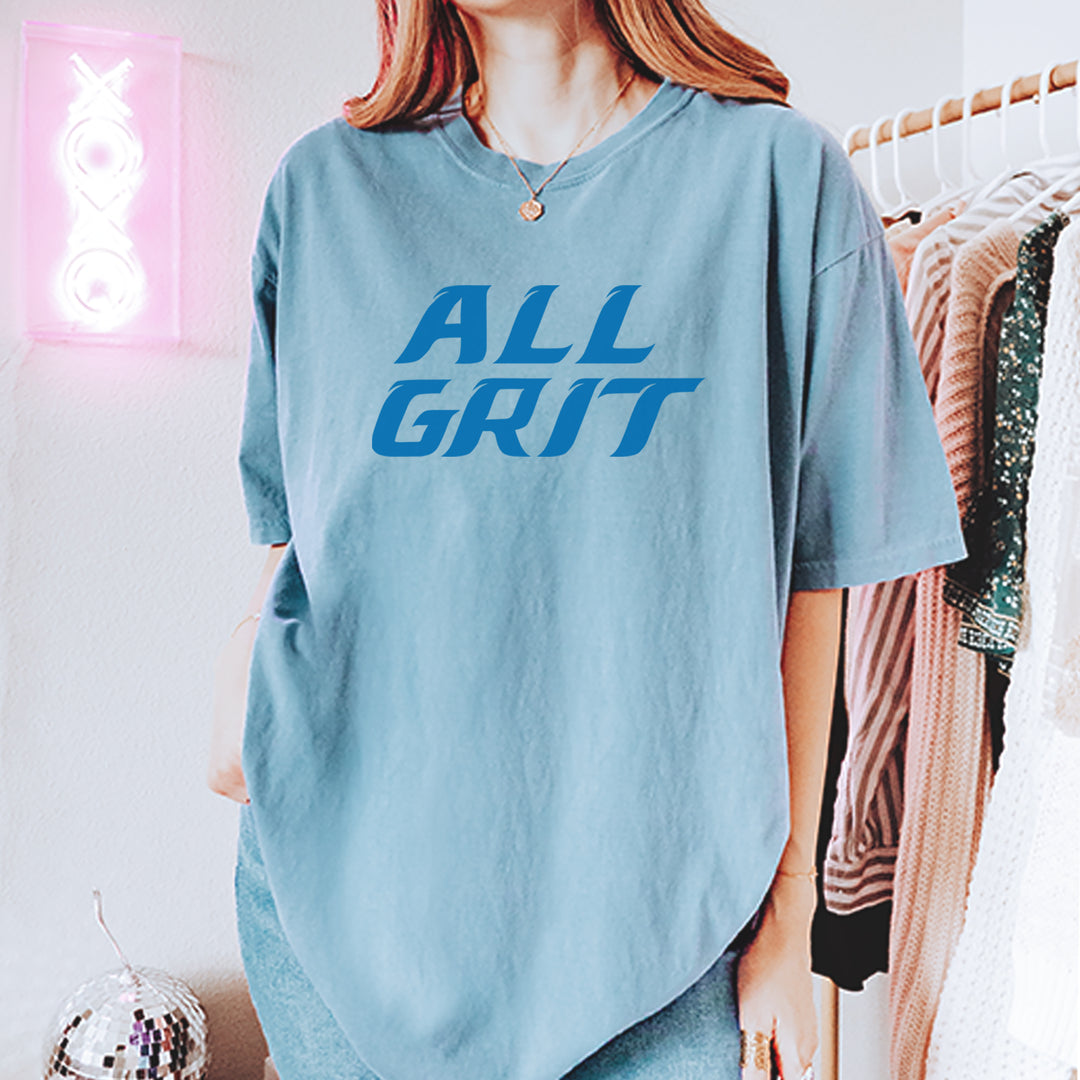 All Grit Detroit Football Vintage Soft Unisex T-shirt 