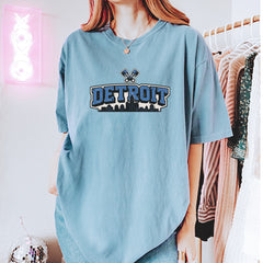 Detroit Motor City Retro Piston Vintage Soft Unisex T-shirt 