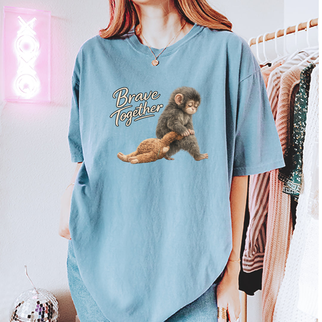 Punch Brave Together Stuffed Animal Vintage Soft Unisex T-shirt 