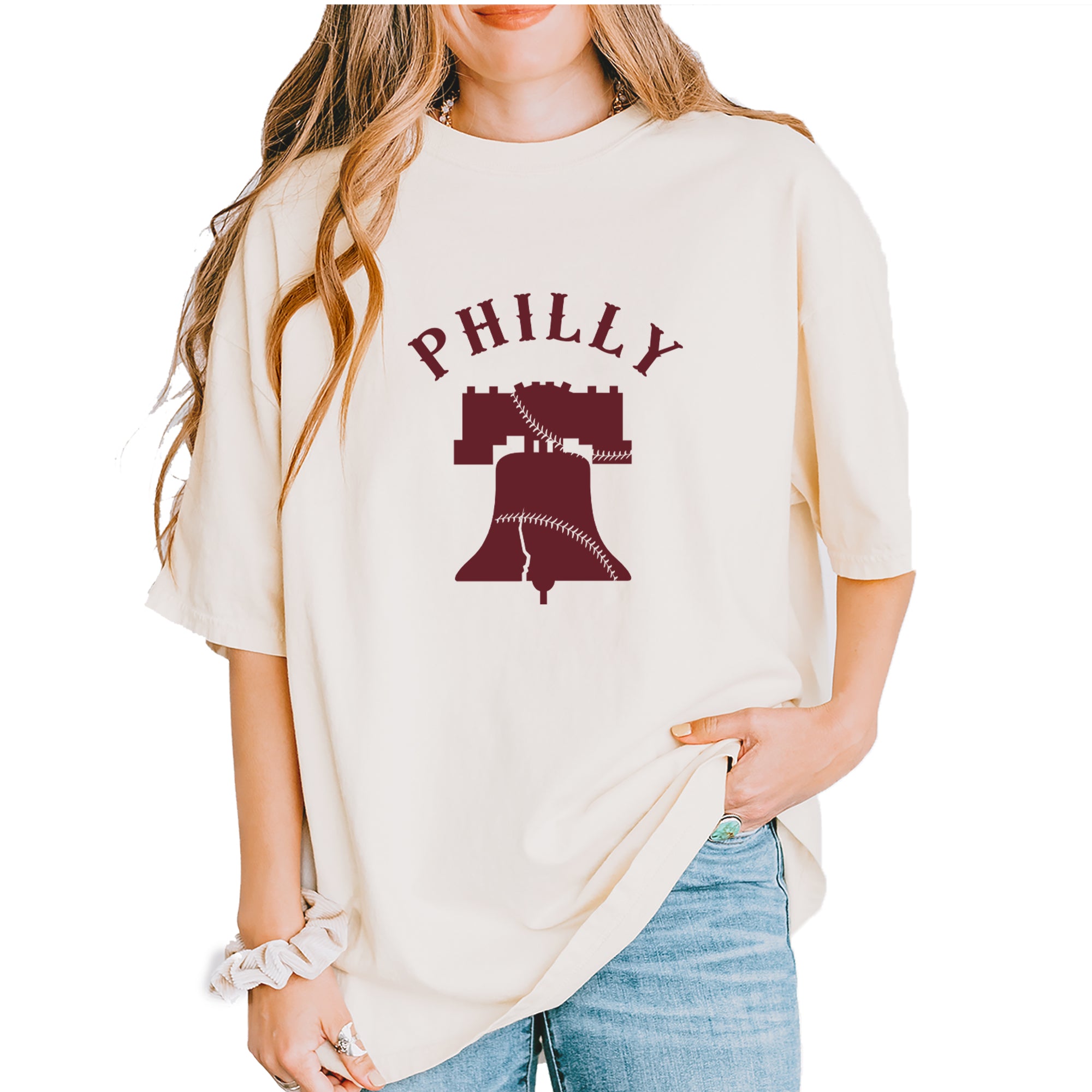 Philly Cracked Liberty Bell Vintage Soft Unisex T-shirt Ivory