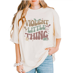 Violent Little Thing Dragon Vintage Soft Unisex T-shirt Ivory
