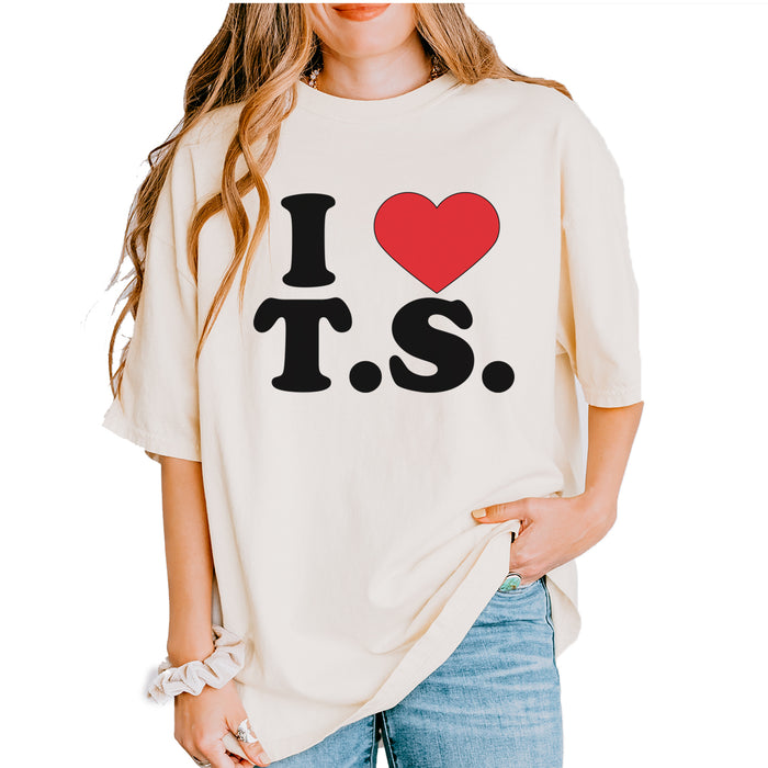 I Heart T.S. Concert Music Lover  Vintage Soft Unisex T-shirt