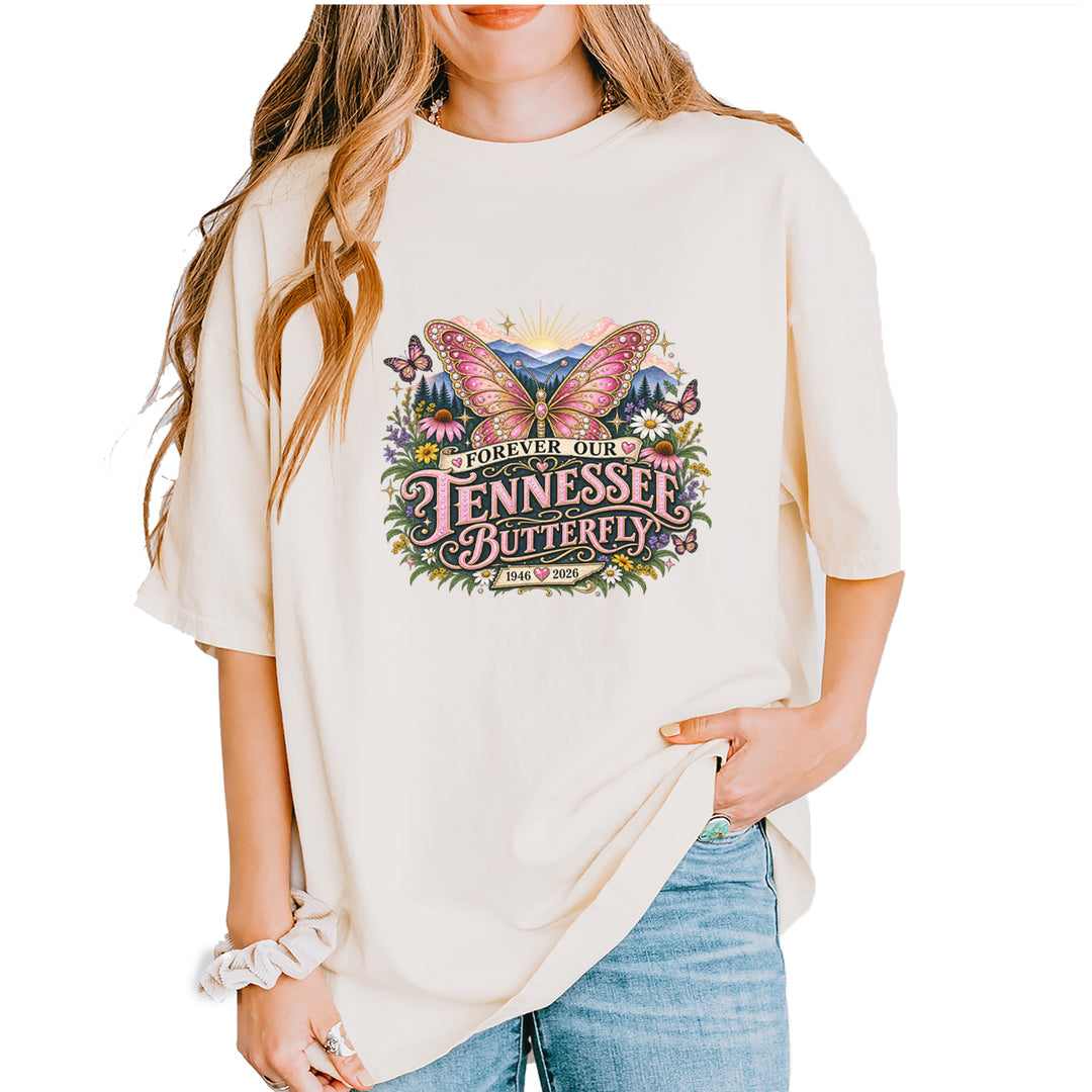 Forever Our Tennessee Butterfly Dolly Vintage Soft Unisex T-shirt Ivory