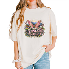 Forever Our Tennessee Butterfly Dolly Vintage Soft Unisex T-shirt Ivory