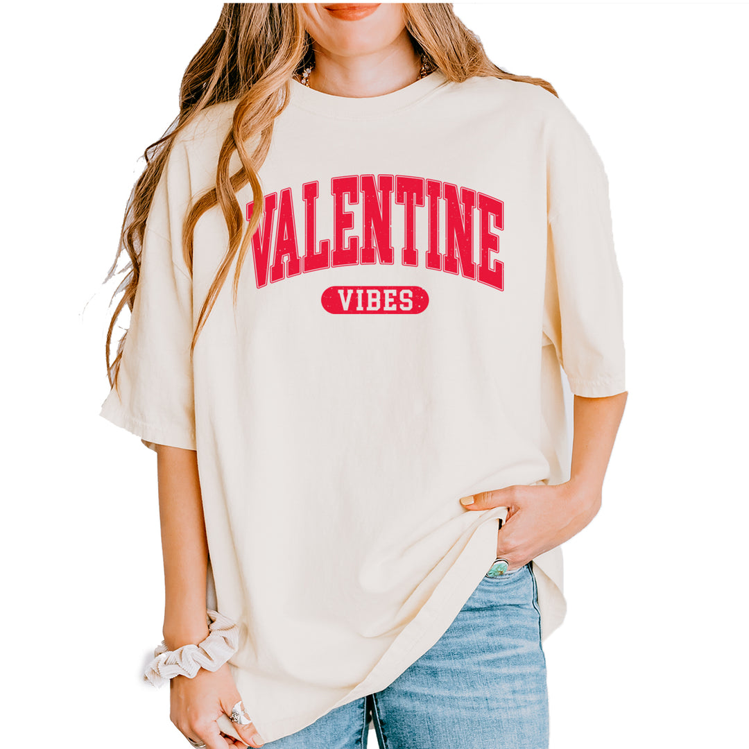 Valentines Vibes Vintage Soft Unisex T-shirt Ivory