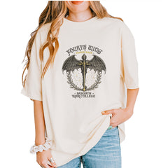 Fourth Wing Dragon Rider Vintage Basgiath War College Vintage Soft Unisex T-shirt Ivory