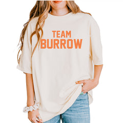 Team Burrow Cincinnati Vintage Soft Unisex T-shirt Ivory