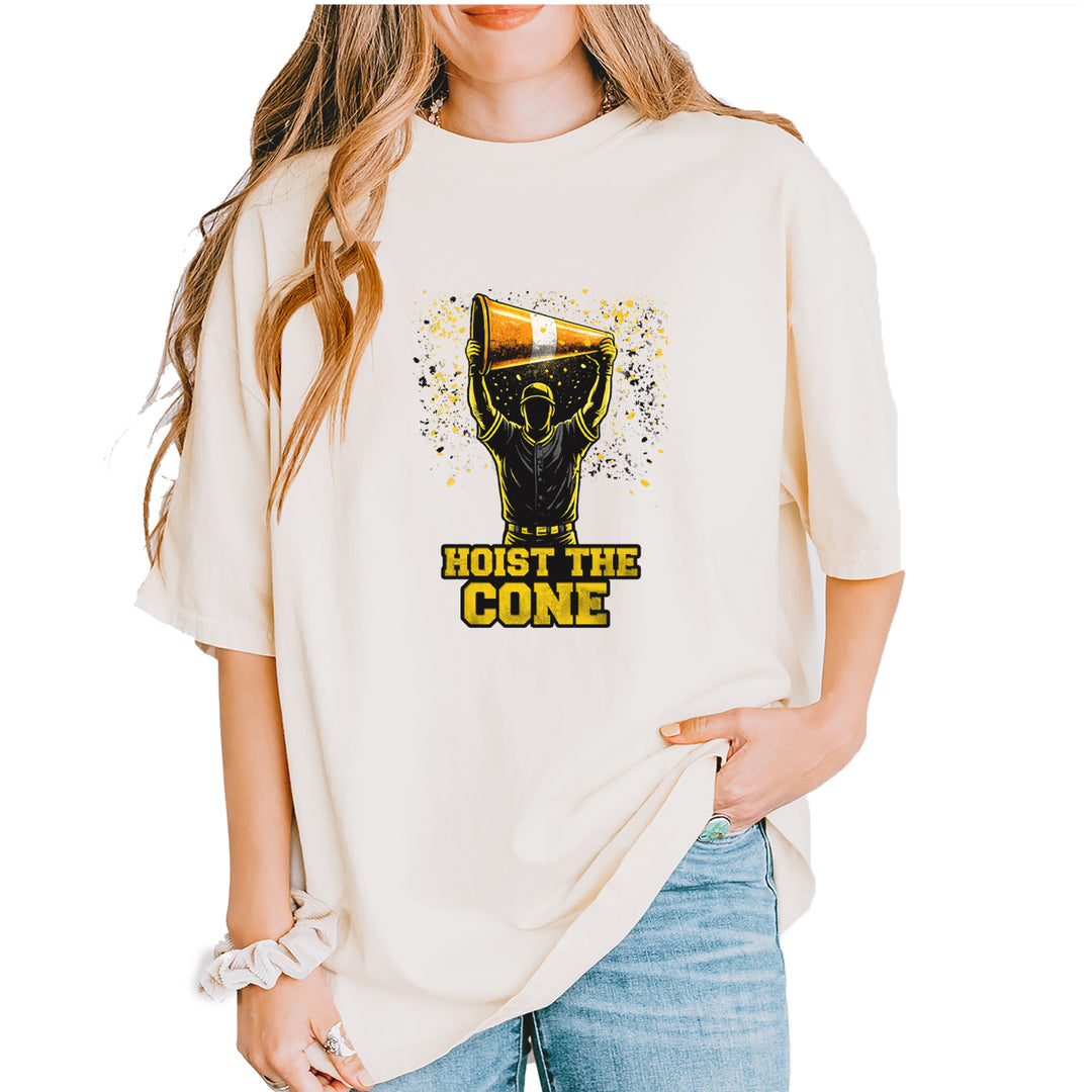 Hoist The Cone Pittsburgh Pride Vintage Soft Unisex T-shirt Ivory