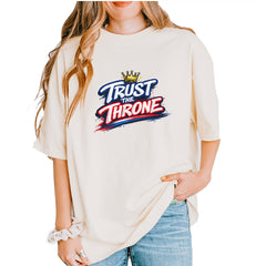 Trust The Throne Crown Philly Hoops Vintage Soft Unisex T-shirt Ivory