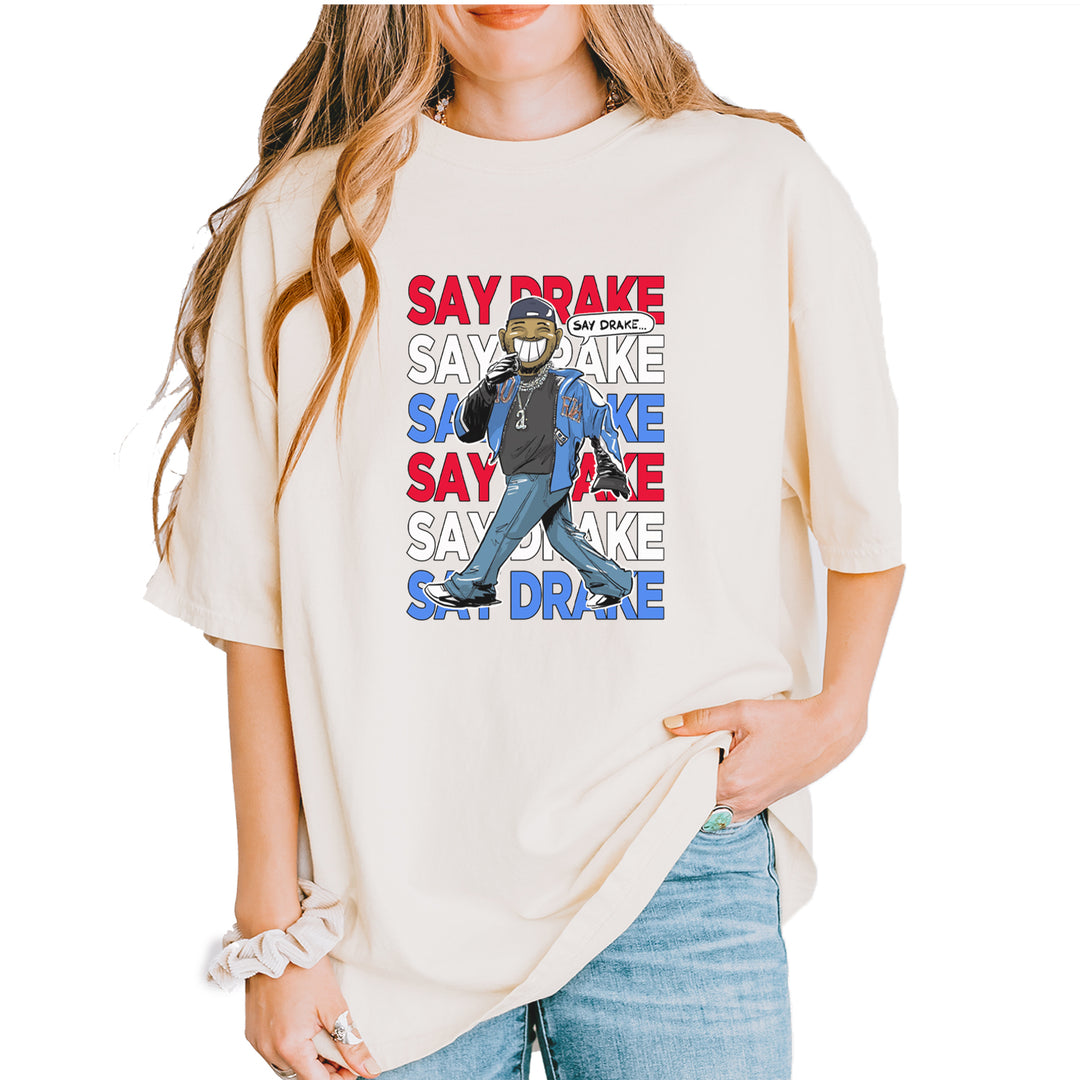 Say Drake Smiling Meme Mustard Vintage Soft Unisex T-shirt Ivory