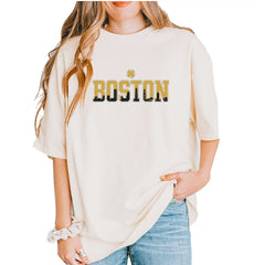 Boston City Pride Irish Vintage Soft Unisex T-shirt Ivory
