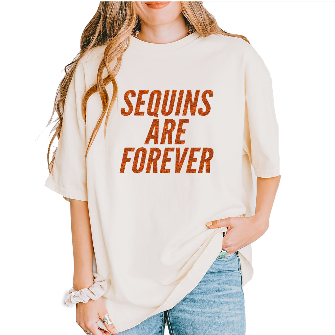 Sequins Are Forever Retro Glam Vintage Soft Unisex T-shirt Ivory