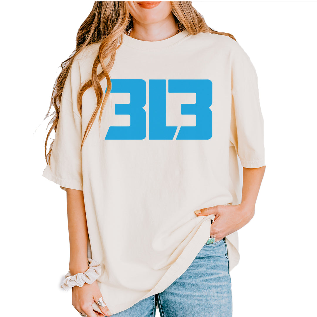 3L3 From The 313 Detroit Football Vintage Soft Unisex T-shirt Ivory
