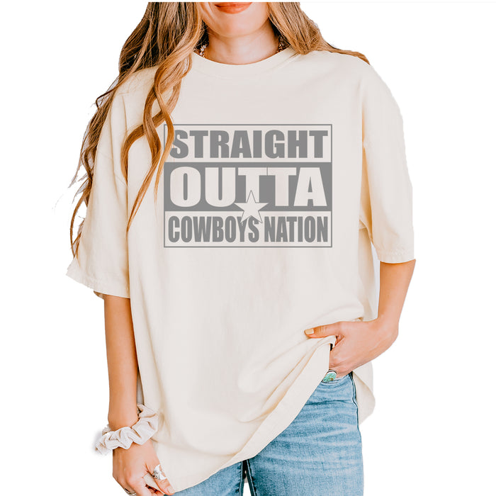 Straight Outta Cowboys Nation   Vintage Soft Unisex T-shirt