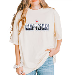 Chicago Chi-Town City Pride Vintage Soft Unisex T-shirt Ivory