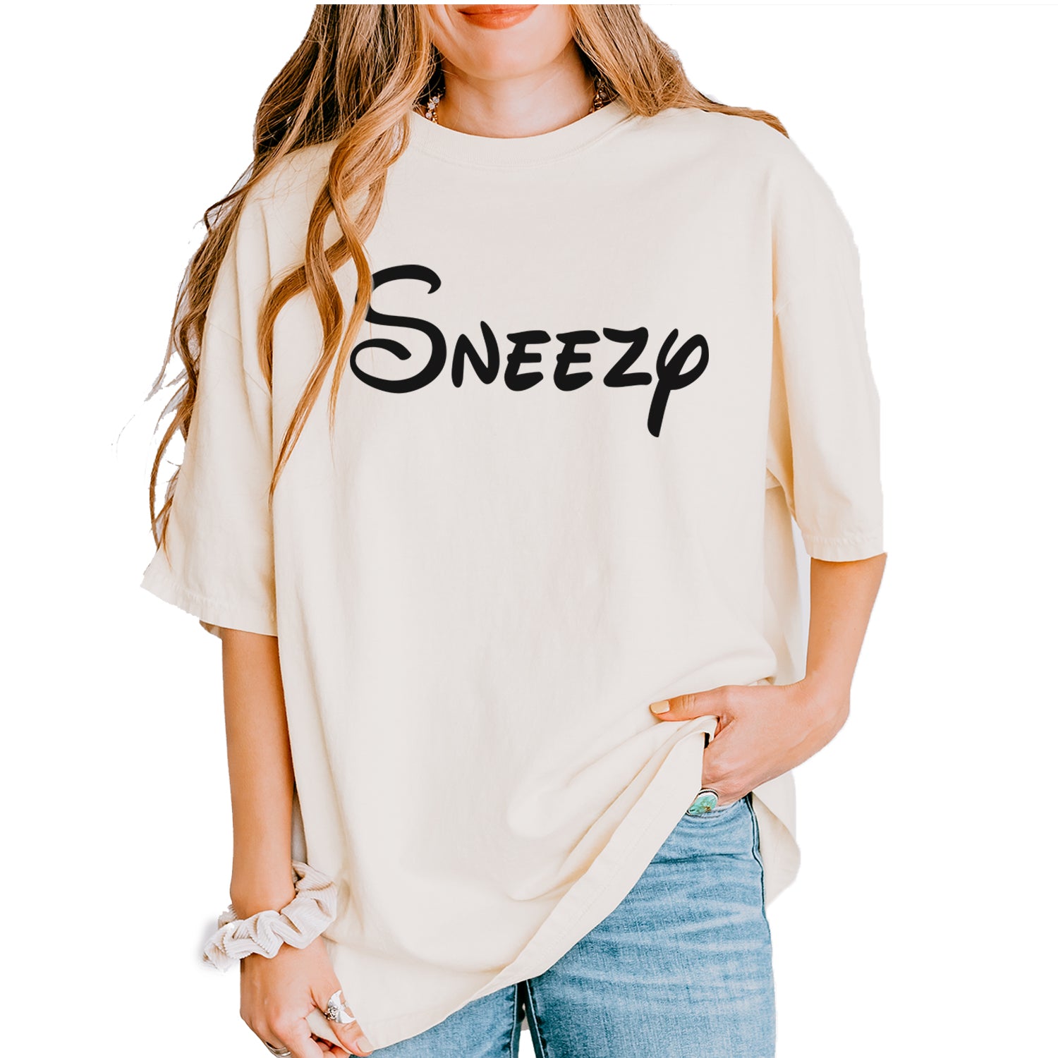 Sneezy - 7 Dwarfs Costume Vintage Soft Unisex T-shirt
