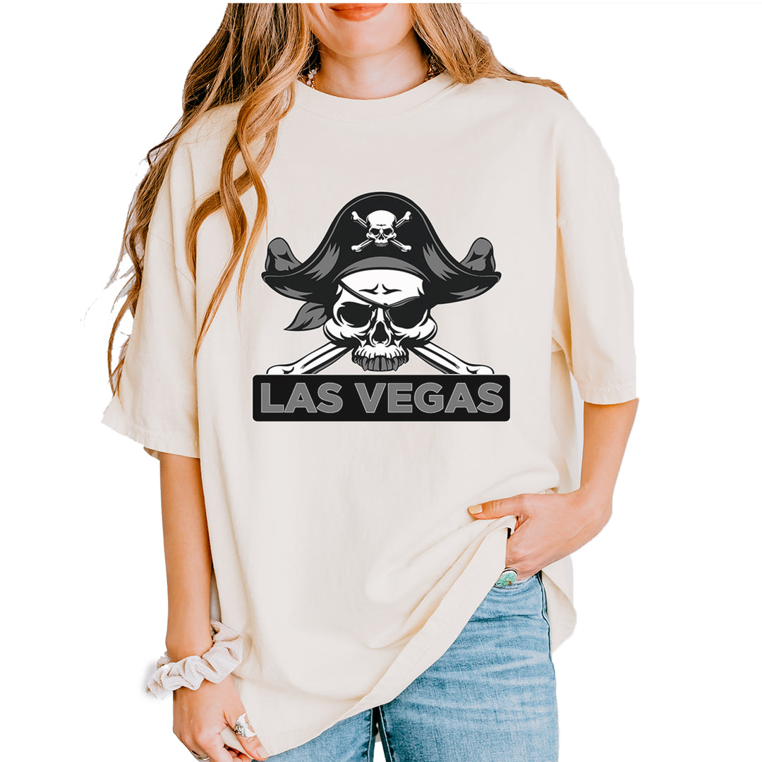 Raider Skull Straight Outta Las Vegas Vintage Soft Unisex T-shirt Ivory