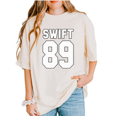 Swift 89 Birth Year Music Fan Era Poets Department Lover Vintage Soft Unisex T-shirt Ivory