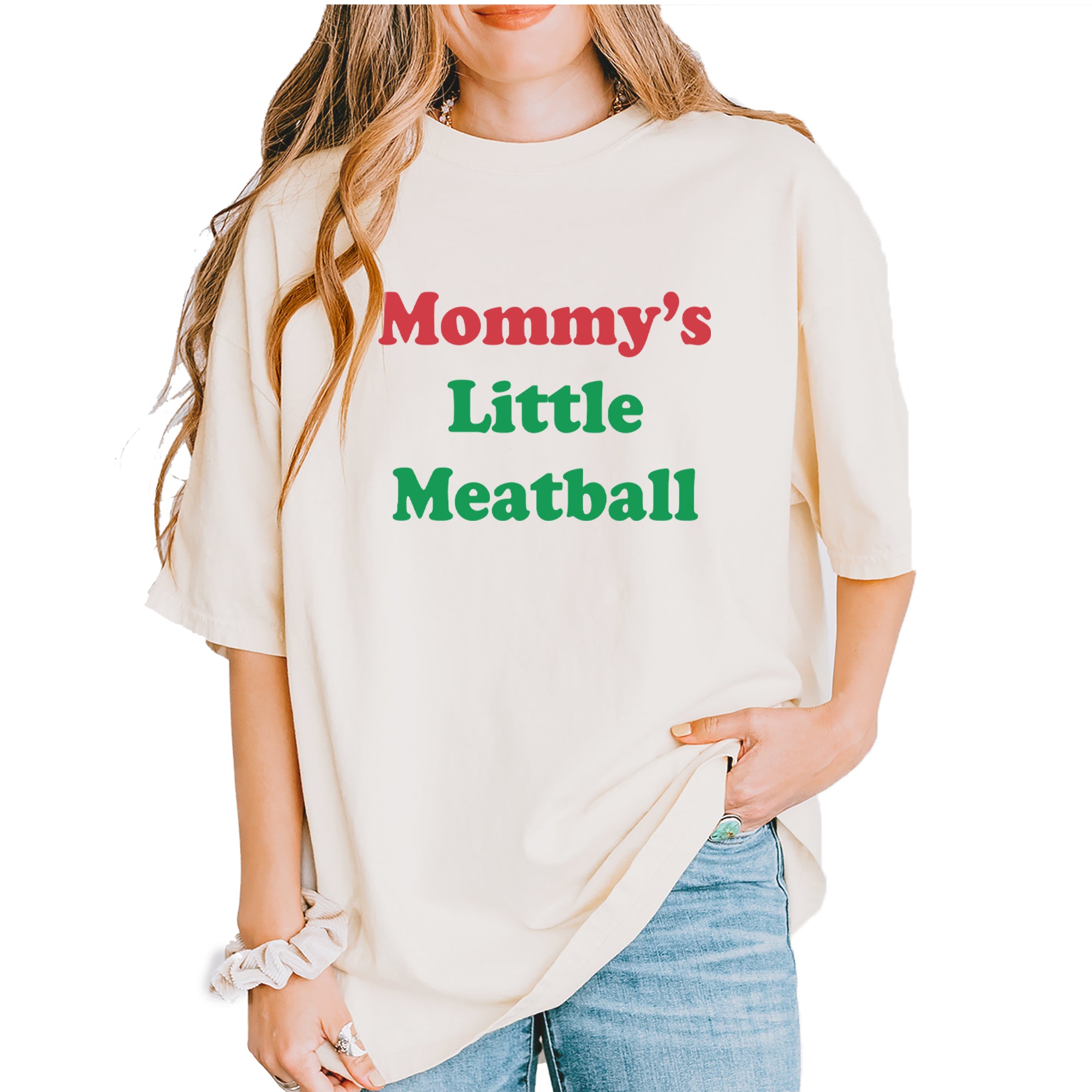 Mommy's Little Meatball Love Island Vintage Soft Unisex T-shirt Ivory