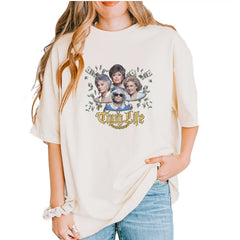 Golden Chain Thug Life Girls Vintage Soft Unisex T-shirt Ivory