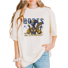 Boots On Da Ground Folding Fan Vintage Soft Unisex T-shirt Ivory