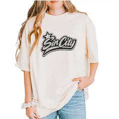 Sin City Vegas Retro Vintage Vintage Soft Unisex T-shirt Ivory